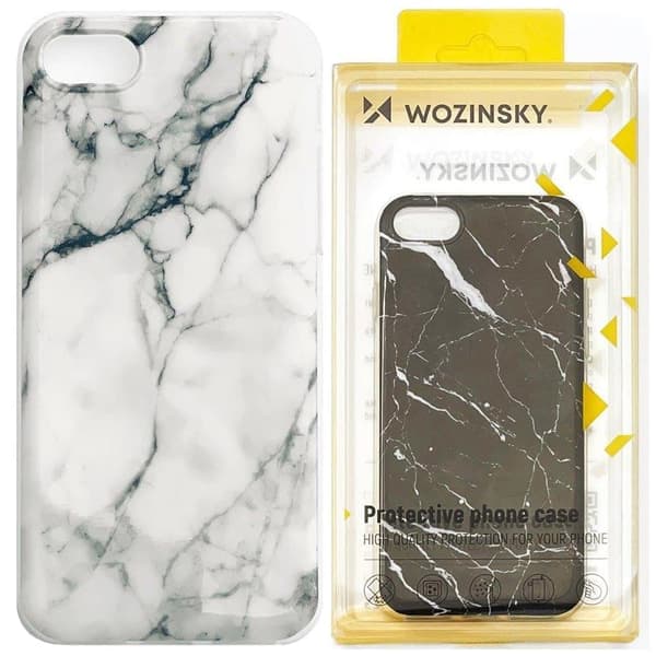 Wozinsky Marble gel deksel marmor deksel til Samsung Galaxy S21 Ultra 5G hvit
