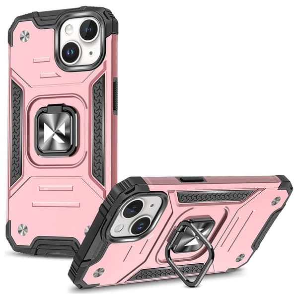 Wozinsky Ring Armor beskyttelsesdeksel til iPhone 15 - Rose gull