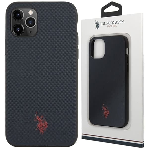 Saken med USA Polo Assn. Polo Type Collection for iPhone 11 Pro Max - Marineblå