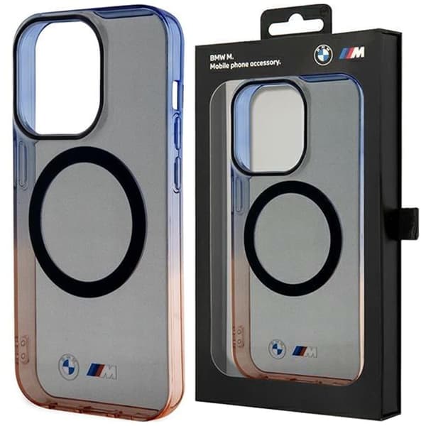 BMW BMHMP14LHTGE deksel til iPhone 14 Pro - grå hardt deksel Gradient Bumper MagSafe