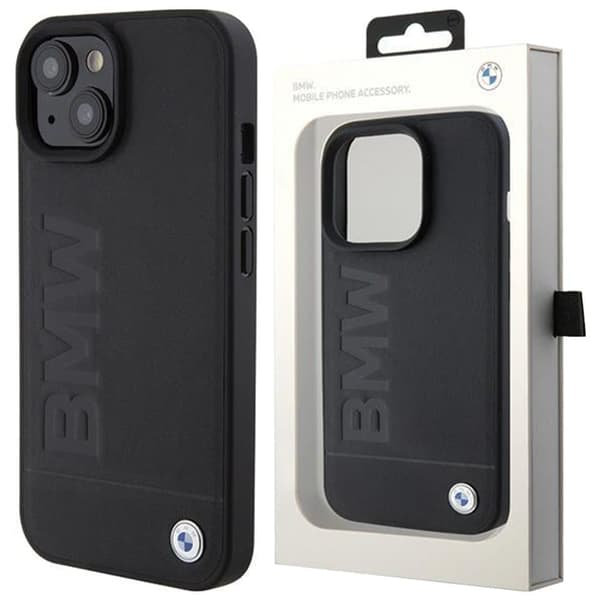 BMW BMHMP15SSLLBK iPhone 15 6.1 svart/svart Magsafe hardt deksel Signature Logo Imprint