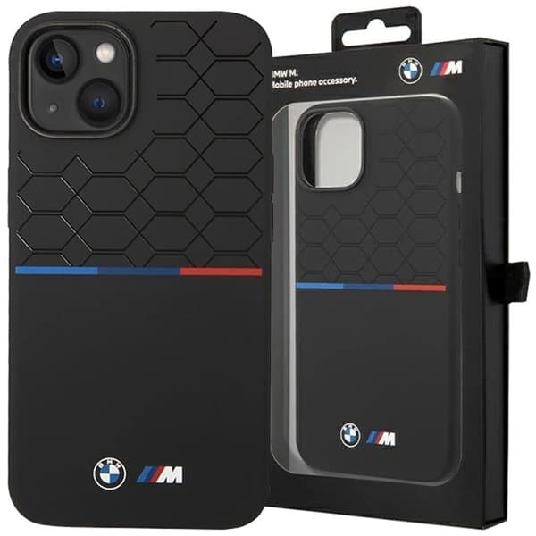 BMW M silikonmønster MagSafe-deksel iPhone 15/14/13 - svart