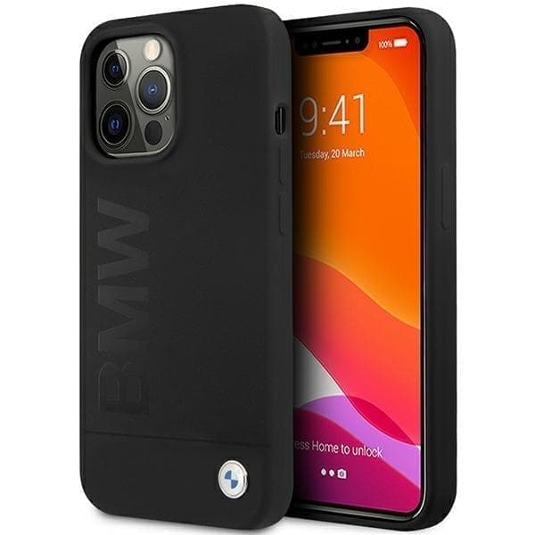 BMW Silikon Signature Logo beskyttelsesdeksel til iPhone 13 Pro / iPhone 13 - svart