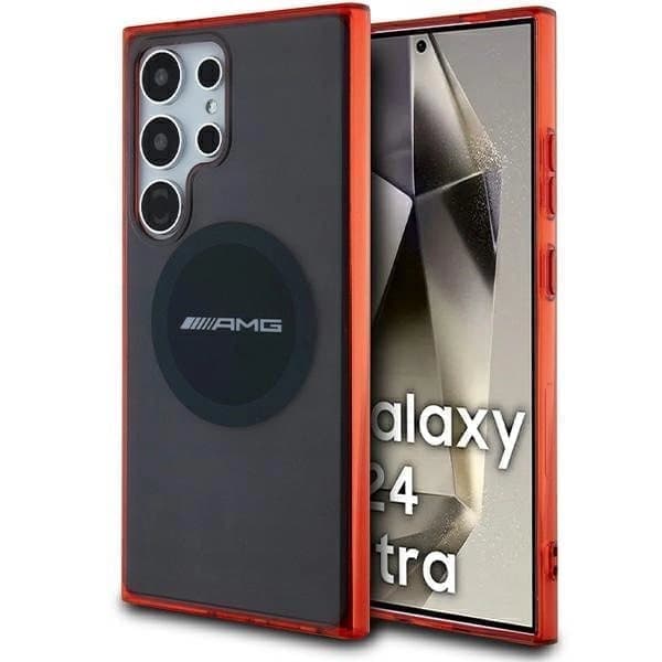 AMG Transparent Bicolor MagSafe deksel til Samsung Galaxy S24 Ultra - svart
