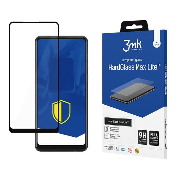 Samsung Galaxy A21 Black - 3mk HardGlass Max Lite
