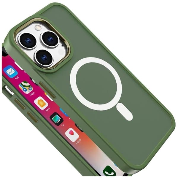 Magnetisk deksel med MagSafe Color Matte deksel til iPhone 14 Plus - grønn