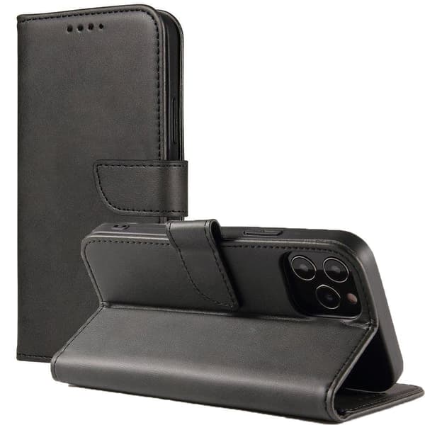 Magnet Veske stilig etui med klaff og stativ funksjon for Motorola Moto G100 / Edge S sort