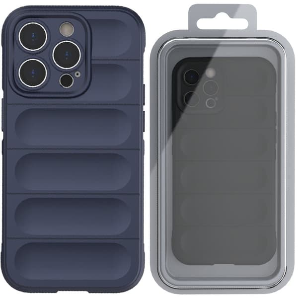 Magic Shield-deksel til iPhone 13 Pro, fleksibelt, pansret deksel, mørkeblått