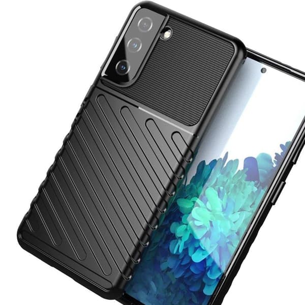 Thunder-deksel til Samsung Galaxy S23+, silikon, pansret deksel, svart