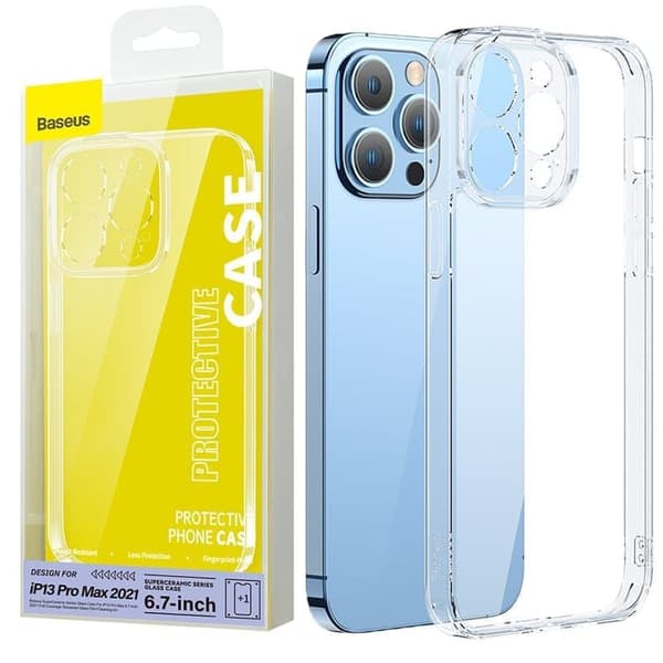 Baseus SuperCeramic Series Glass Cover Glass Deksel for iPhone 13 Pro 6.1 2021 + rengjøringssett