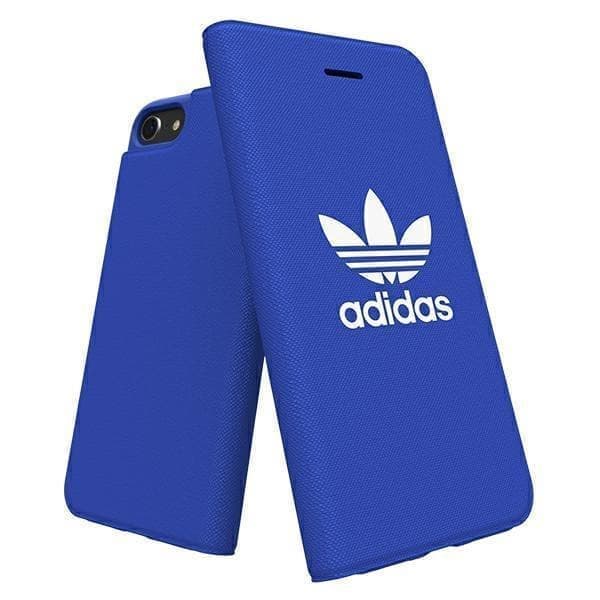 Adidas Booklet Case Canvas iPhone SE 2020/6 / 6S/7/8 - blå 30284