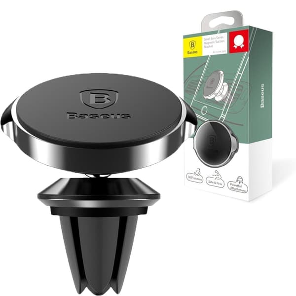 Baseus Small Ears Series Magnetic Car Air Vent Holder? ventilasjonsdeksel svart (SUER-A01)
