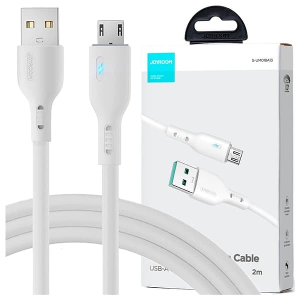 USB - mikro USB-kabel 2,4A 2m Joyroom S-UM018A13 - hvit