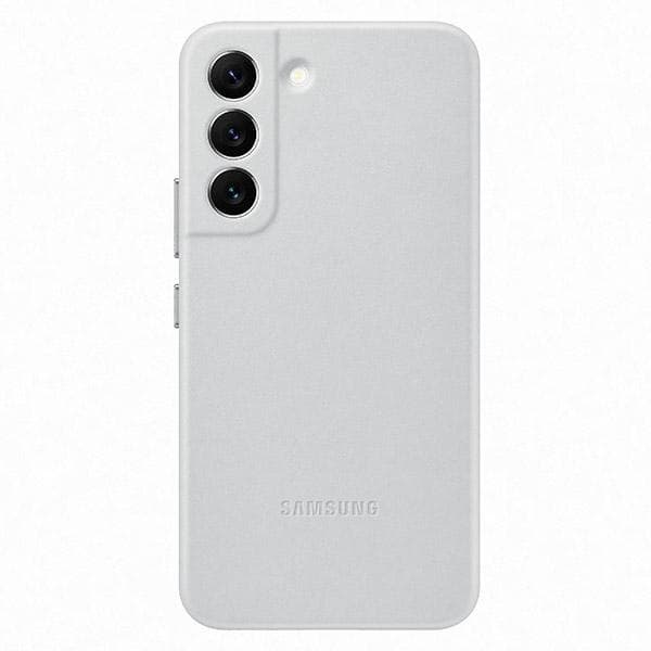 Samsung Leather Cover lærveske til Samsung Galaxy S22 lys grå (EF-VS901LJEGWW)