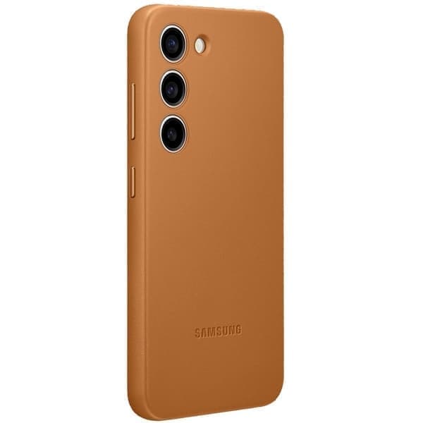Samsung EF-VS916LA S23+ S916 kamelin nahkasuoja