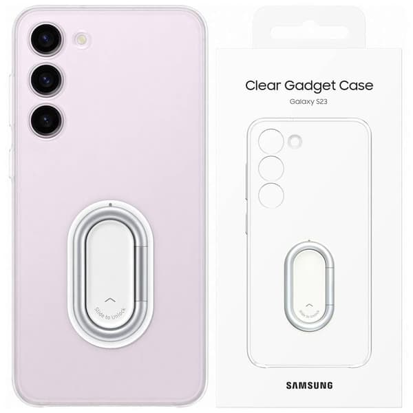 Samsung Clear Gadget Case for Samsung Galaxy S23+ dekselringholderstativ gjennomsiktig (EF-XS916CTEGWW)