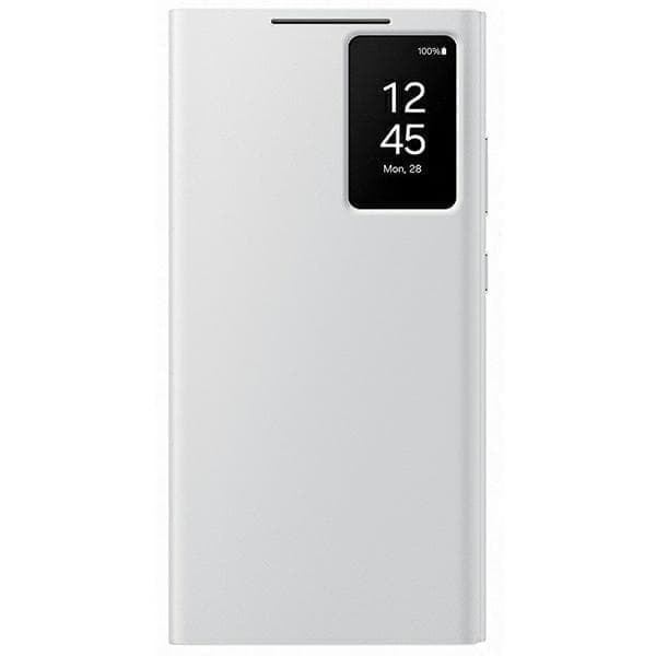 Samsung EF-ZS928CWEGWW S24 Ultra S928 kotelo valkoinen/valkoinen Smart View -lompakkokotelo