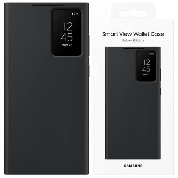 Samsung Smart View Wallet EF-ZS928CBEGWW Flip-deksel til Samsung Galaxy S24 Ultra - svart