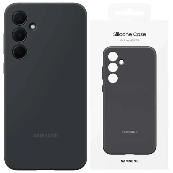 Samsung silikondeksel EF-PA556TBEGWW til Samsung Galaxy A55 - svart