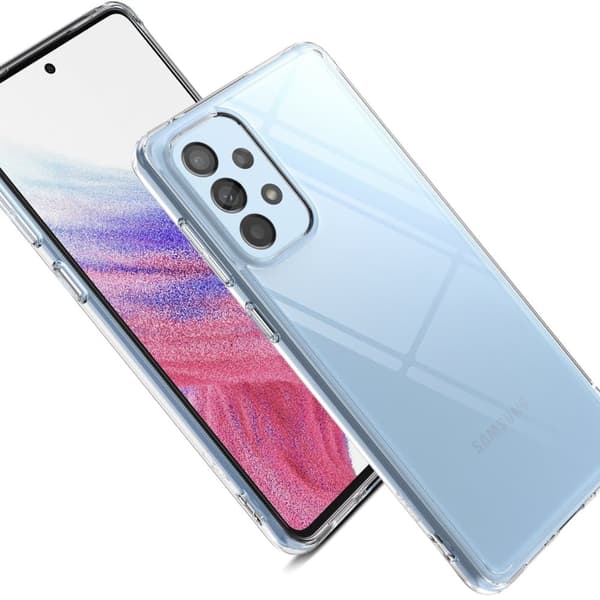 Ringke Fusion deksel med gelramme for Samsung Galaxy A73 gjennomsiktig