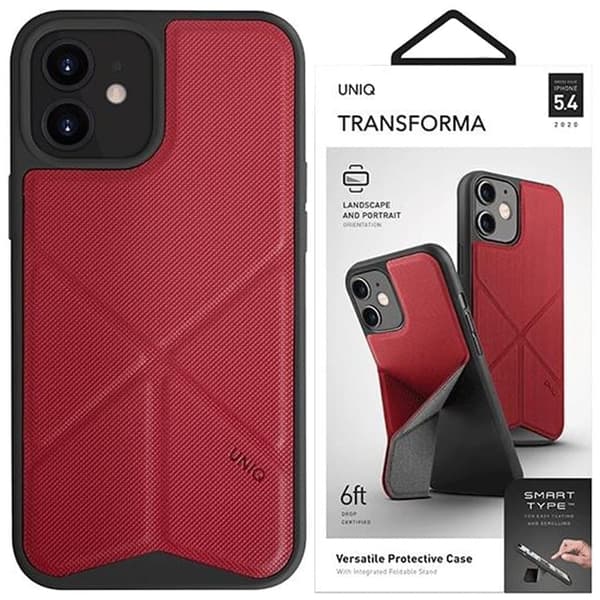 UNIQ-deksel Transforma iPhone 12 mini 5.4 rød/korallrød