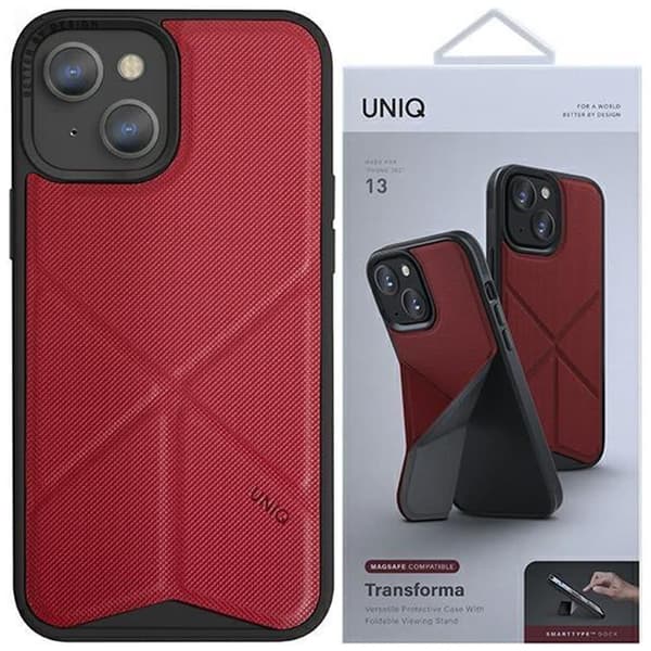 UNIQ Transforma iPhone 13 6.1 deksel rød/korallrød MagSafe