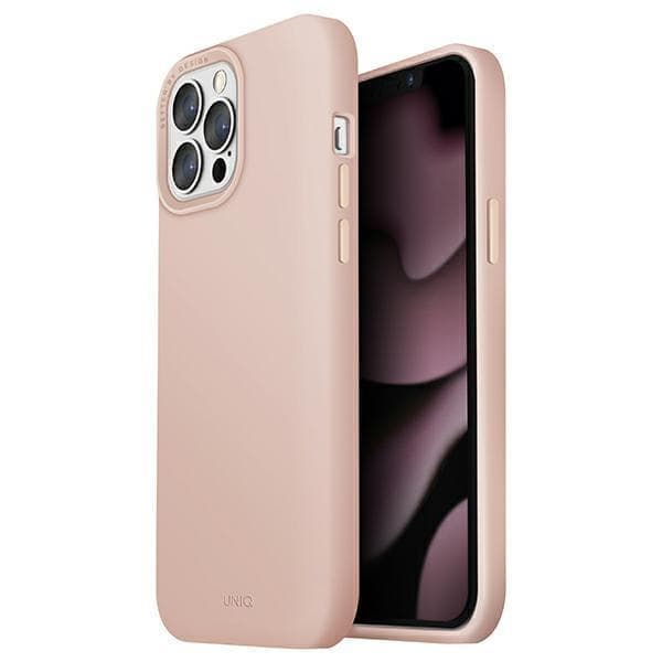 UNIQ Lino Hue iPhone 13 Pro Max 6.7 deksel rosa/rød MagSafe