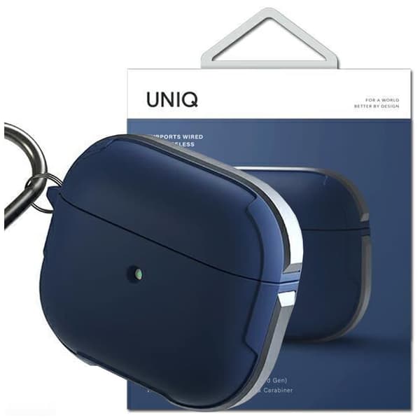 UNIQ Valencia AirPods 3 veske blå/blå Antimikrobiell