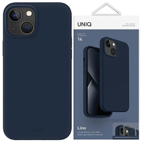 Uniq Lino beskyttelsesdeksel til iPhone 14 blå/sjøblå