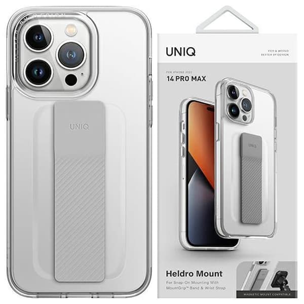 UNIQ Heldro Mount iPhone 14 Pro Max 6.7 deksel gjennomsiktig/gjennomsiktig gjennomsiktig