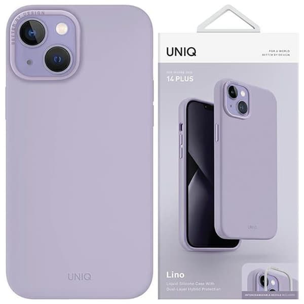 UNIQ Lino deksel iPhone 14 Plus 6.7 lilla/lilla lavendel