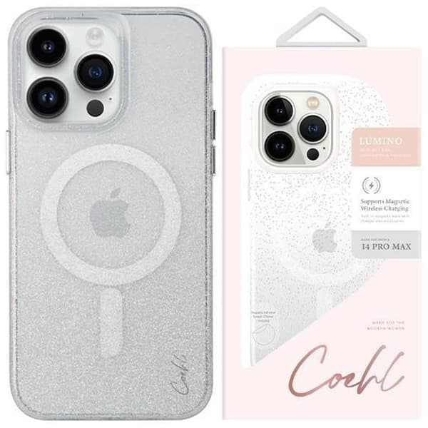 UNIQ-deksel Coehl Lumino iPhone 14 Pro Max 6.7 sølv/skinnende sølv