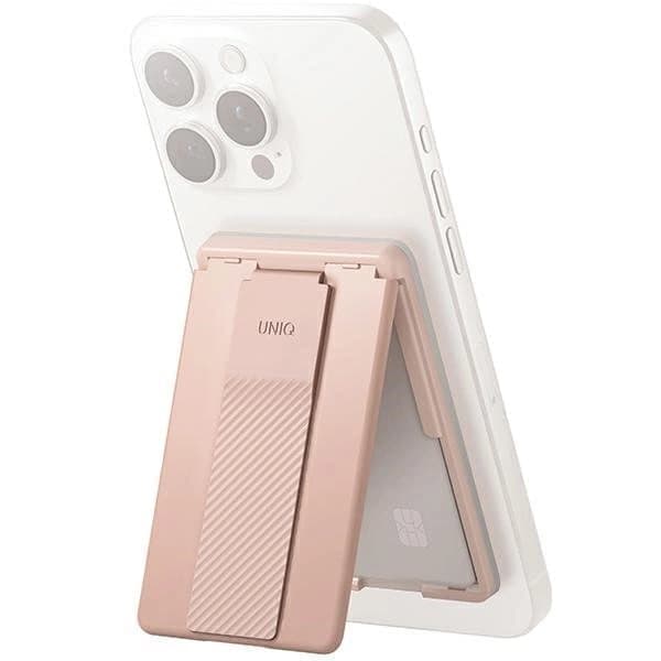 UNIQ Heldro ID magnetisk lommebok med støtte og armbånd - rosa
