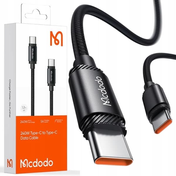 MCDODO USB-C KABEL SNABBLADDNING FOR SAMSUNG APPLE USB TYPE C 5A 240W 2M
