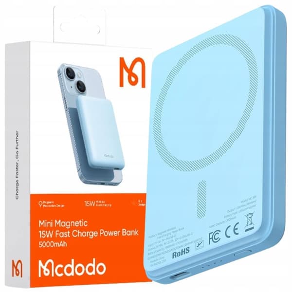 MCDODO INDUCTION POWERBANK FÖR MAGSAFE 12 13 14 15 MINI TRÅDLÖS 5000