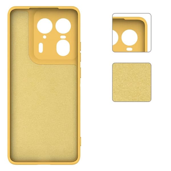 Liquid silikone cover Motorola Edge 50 Ultra - Gul
