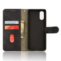 Miniatyrbild 4 av 6: Sony Xperia 10 VI Fodral Skin Touch Läder Fodral Svart