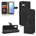Miniatyrbild 5 av 6: Sony Xperia 10 VI Fodral Skin Touch Läder Fodral Svart