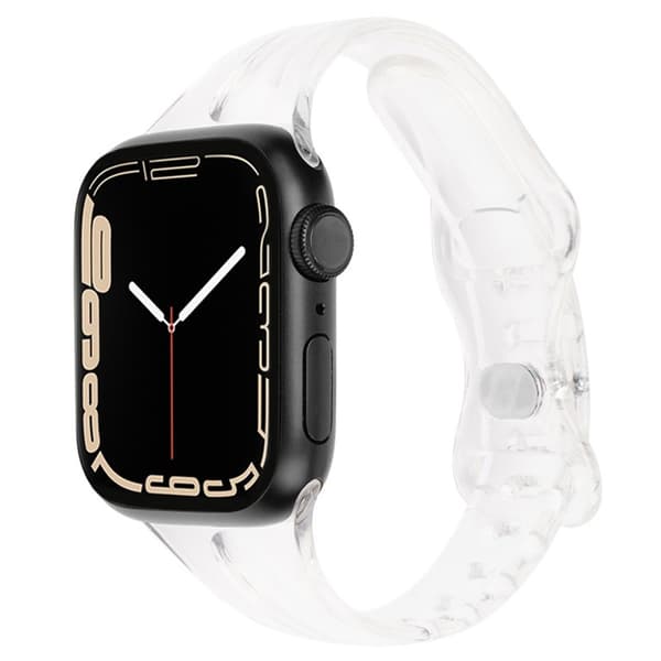 Apple Watch 42/44/45/49mm CrystalFlex TPU Armband Transparent