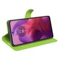 Miniatyrbild 3 av 6: Motorola Moto G04 4G/G24 4G Fodral Litchi Läder Grön