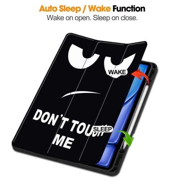 iPad Air 13 2025/2024 Tri-Fold Fodral Pennhållare Dont Touch Me