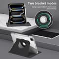 Miniatyrbild 3 av 6: iPad Pro 13 2024 Fodral Hybrid Rotation Penhållare Svart