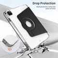 Miniatyrbild 4 av 6: iPad Pro 13 2024 Fodral Hybrid Rotation Penhållare Svart