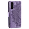 Miniatyrbild 6 av 6: Sony Xperia 10 VI Mandala Läder Fodral Lila