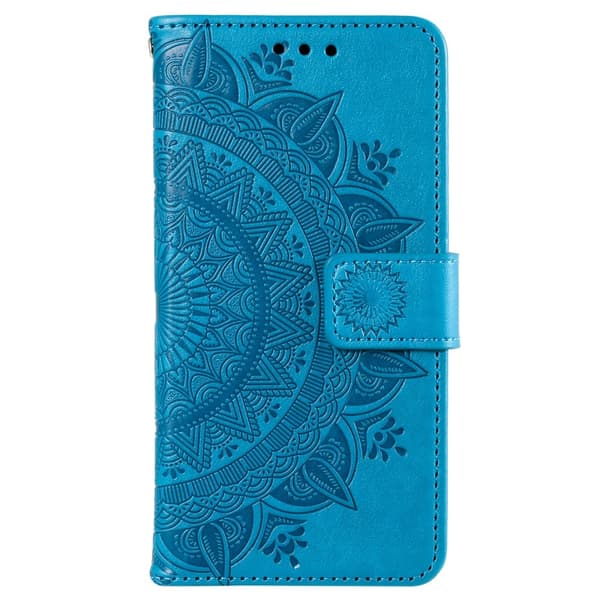 Sony Xperia 10 VI Mandala Läder Fodral Blå