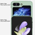 Miniatyrbild 4 av 6: Galaxy Z Flip 6 Skal Skin Touch Ringhållare Ljus Blå