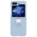 Miniatyrbild 1 av 6: Galaxy Z Flip 6 Skal Skin Touch Ringhållare Ljus Blå