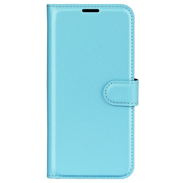 Sony Xperia 1 VI Fodral Litchi Läder Ljus Blå