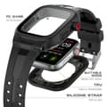 Miniatyrbild 2 av 6: ShellBox Armband Apple Watch 44 mm Vattentätt Skal Svart