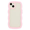 Miniatyrbild 1 av 3: iPhone 15 Skal Wavy Hybrid Transparent/Rosa